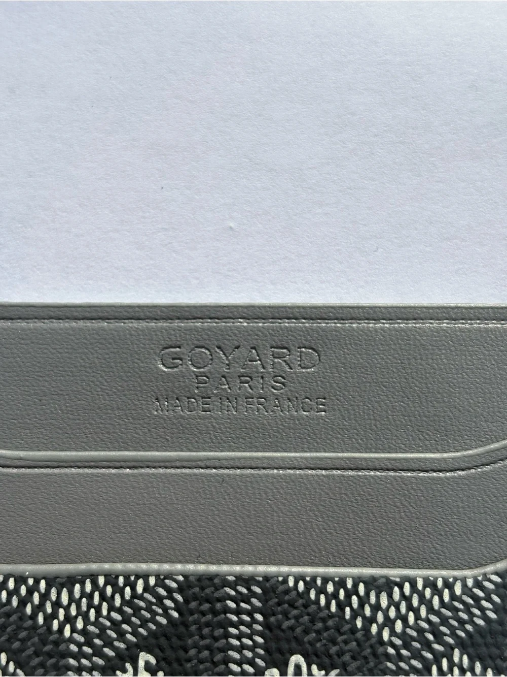 Goyard Gray and Black Goyardine Card Holder